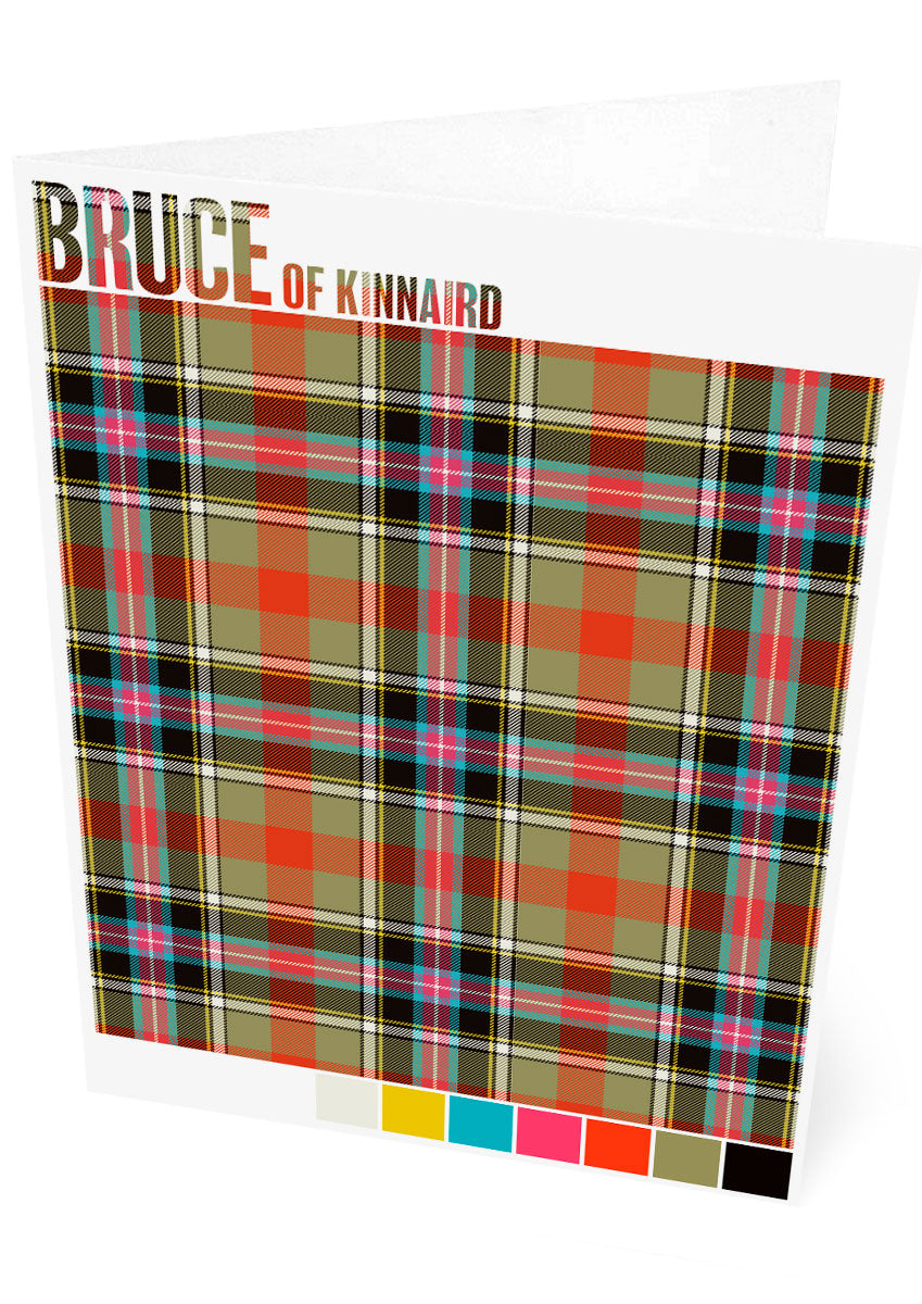 Bruce of Kinnaird Ancient tartan  – set of two cards