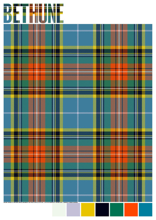 Bethune Ancient tartan  – giclée print