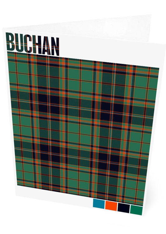 Buchan Ancient tartan  – set of two cards