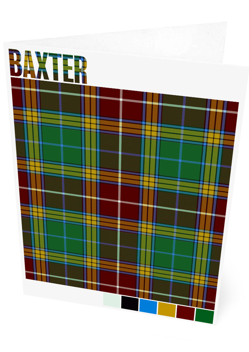 Baxter Modern tartan – set of two cards