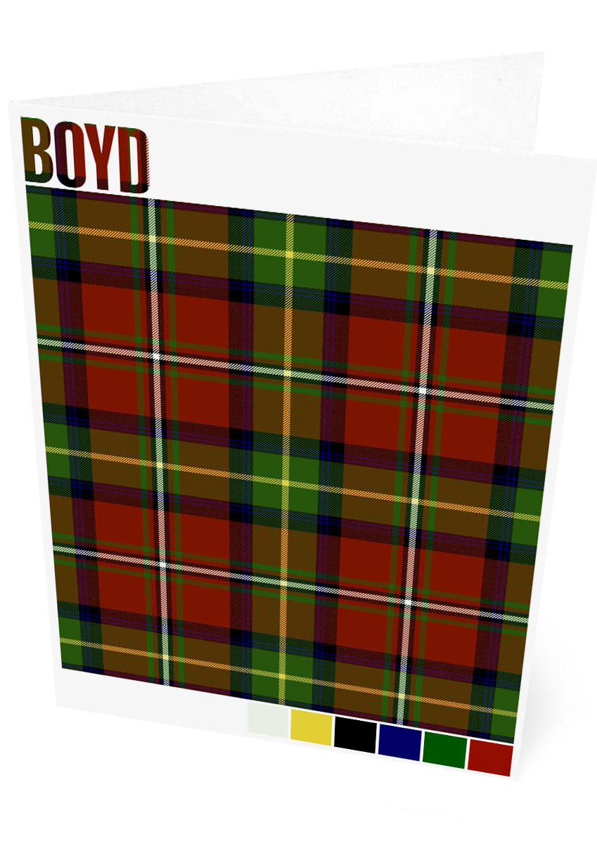 Boyd Modern tartan – set of two cards