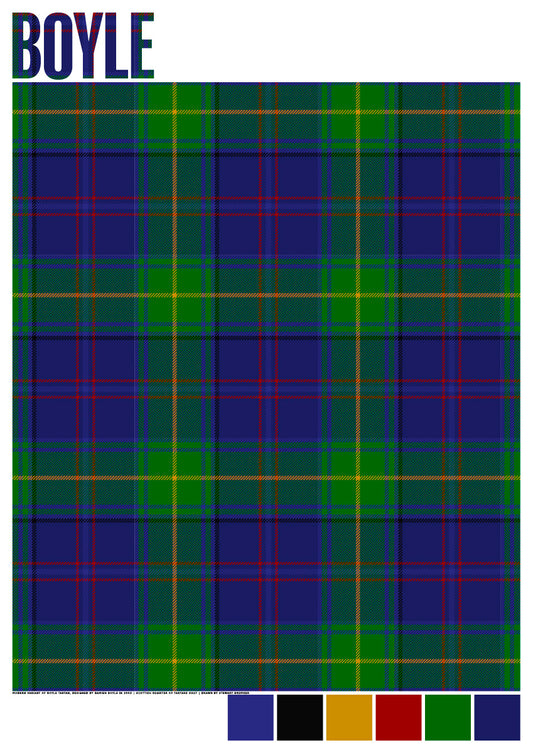 Boyle Modern tartan – giclée print