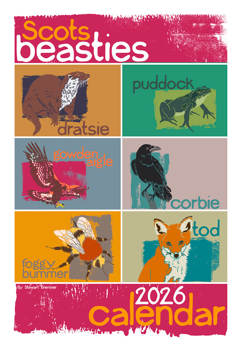 Scots Beasties – 2026 A3 calendar