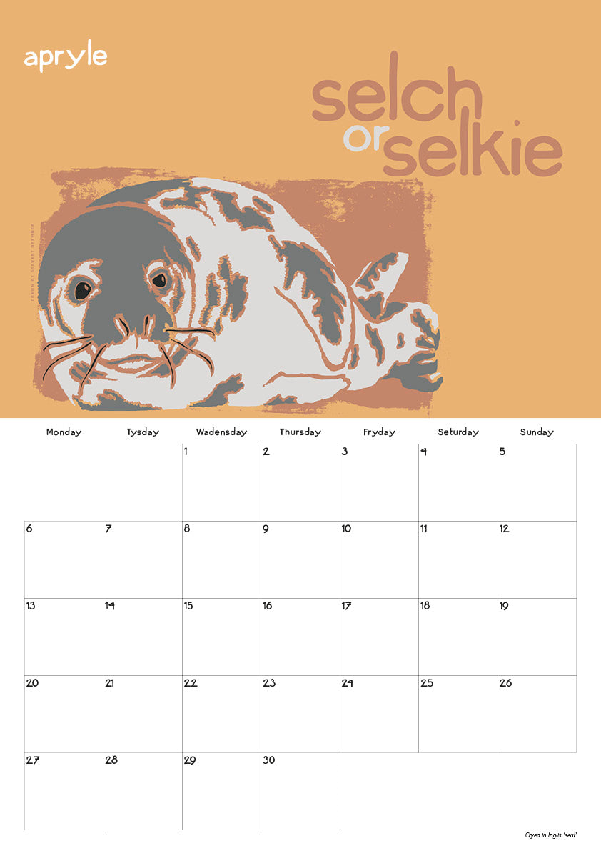 Scots Beasties – 2026 A3 calendar