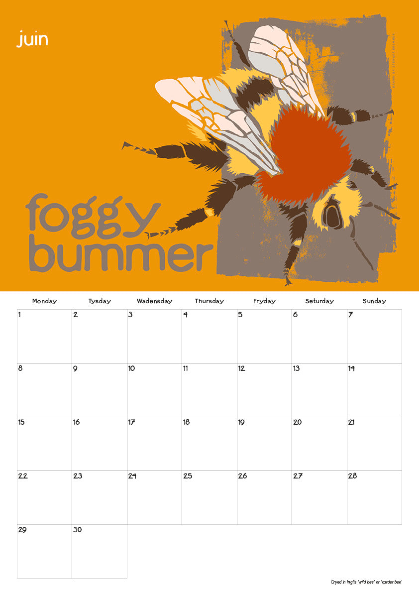 Scots Beasties – 2026 A3 calendar