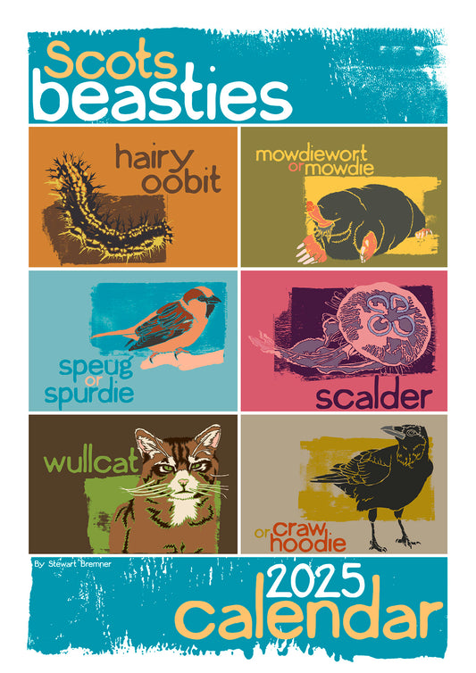 Scots Beasties – 2025 A4 calendar