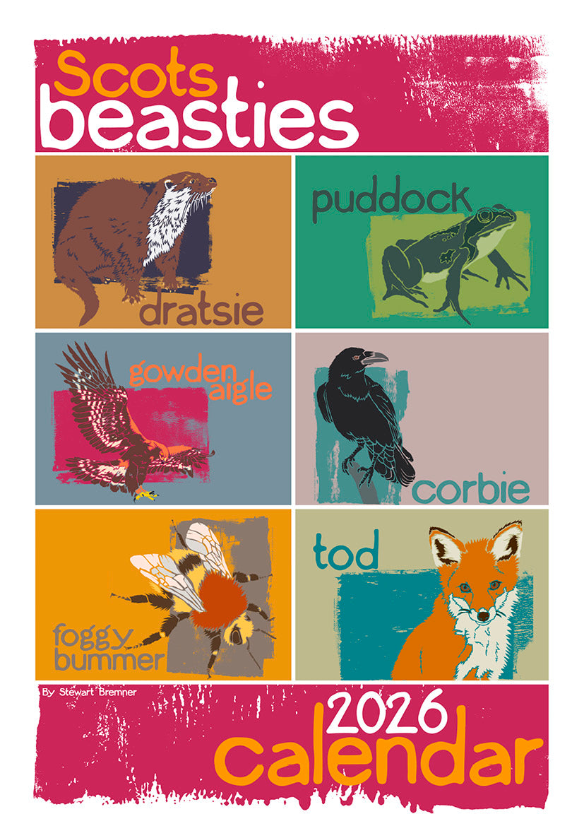 Scots Beasties – 2026 A4 calendar