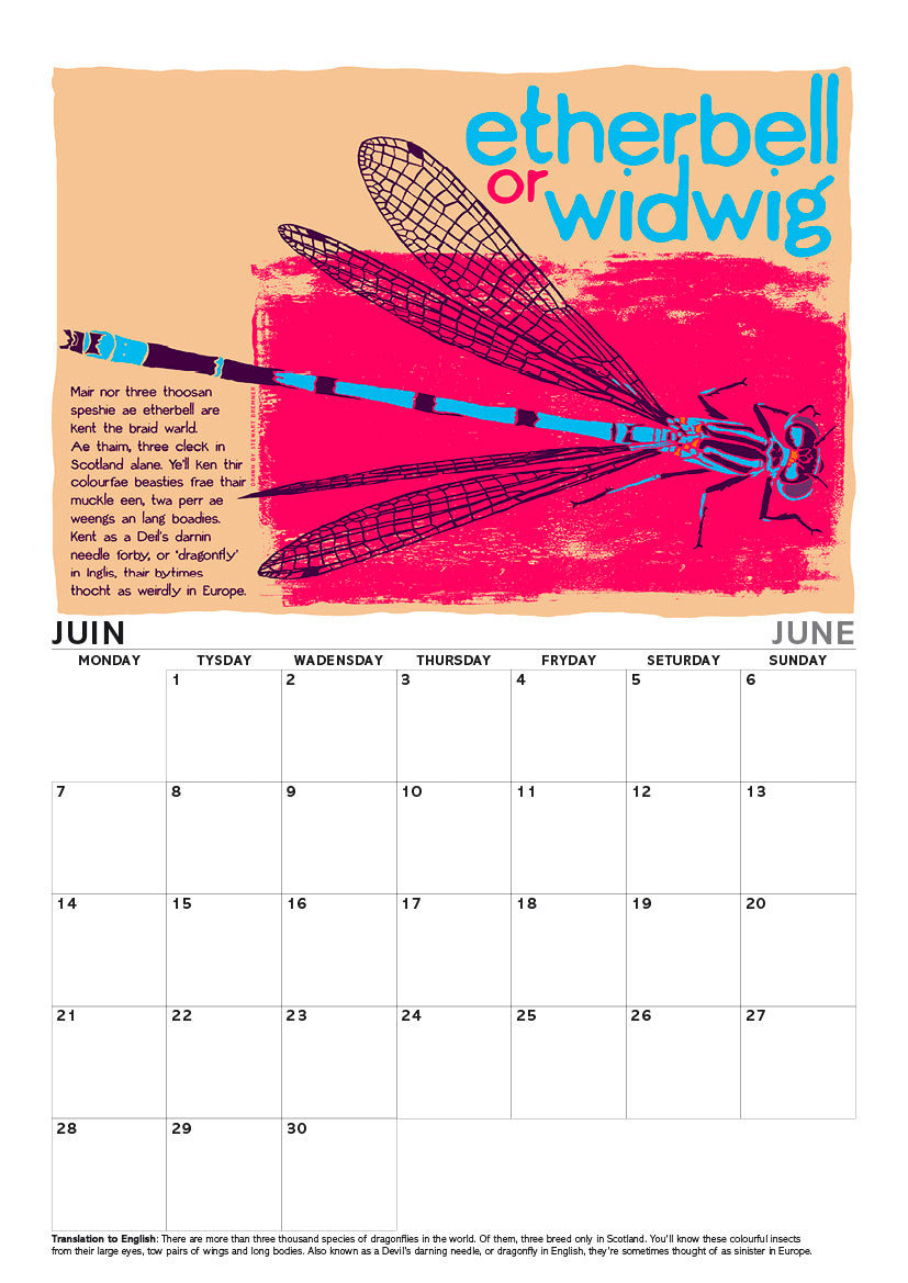 Scots Beasties – A4 calendar 2027