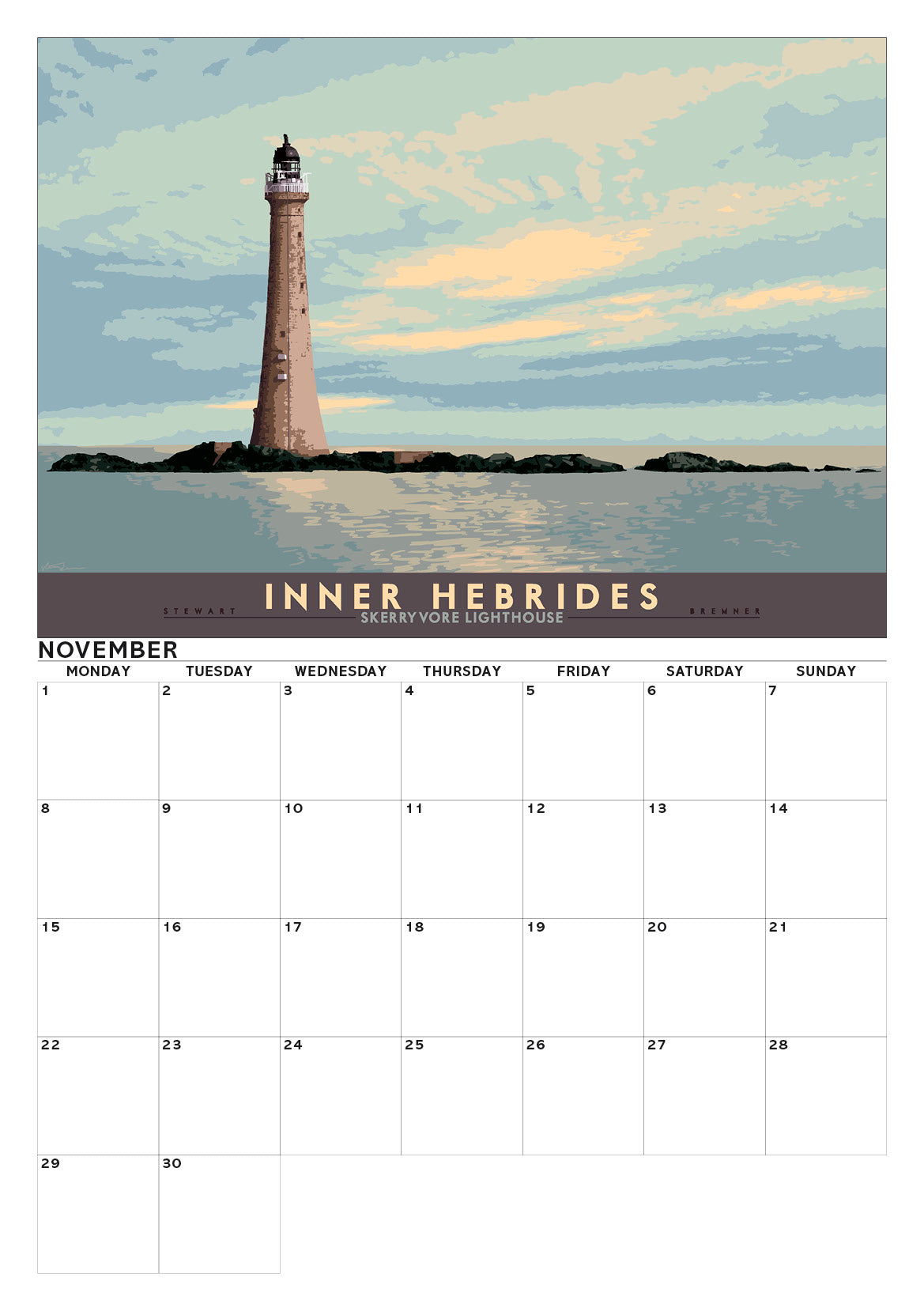 Bonnie Scotland – A3 calendar 2027