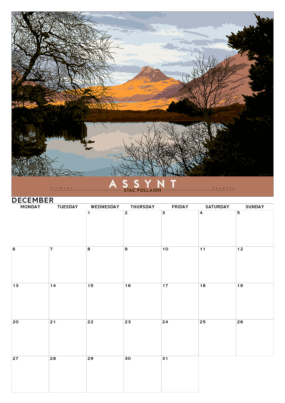 Bonnie Scotland – A3 calendar 2027