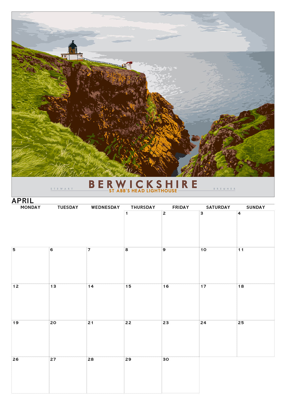 Bonnie Scotland – A3 calendar 2027