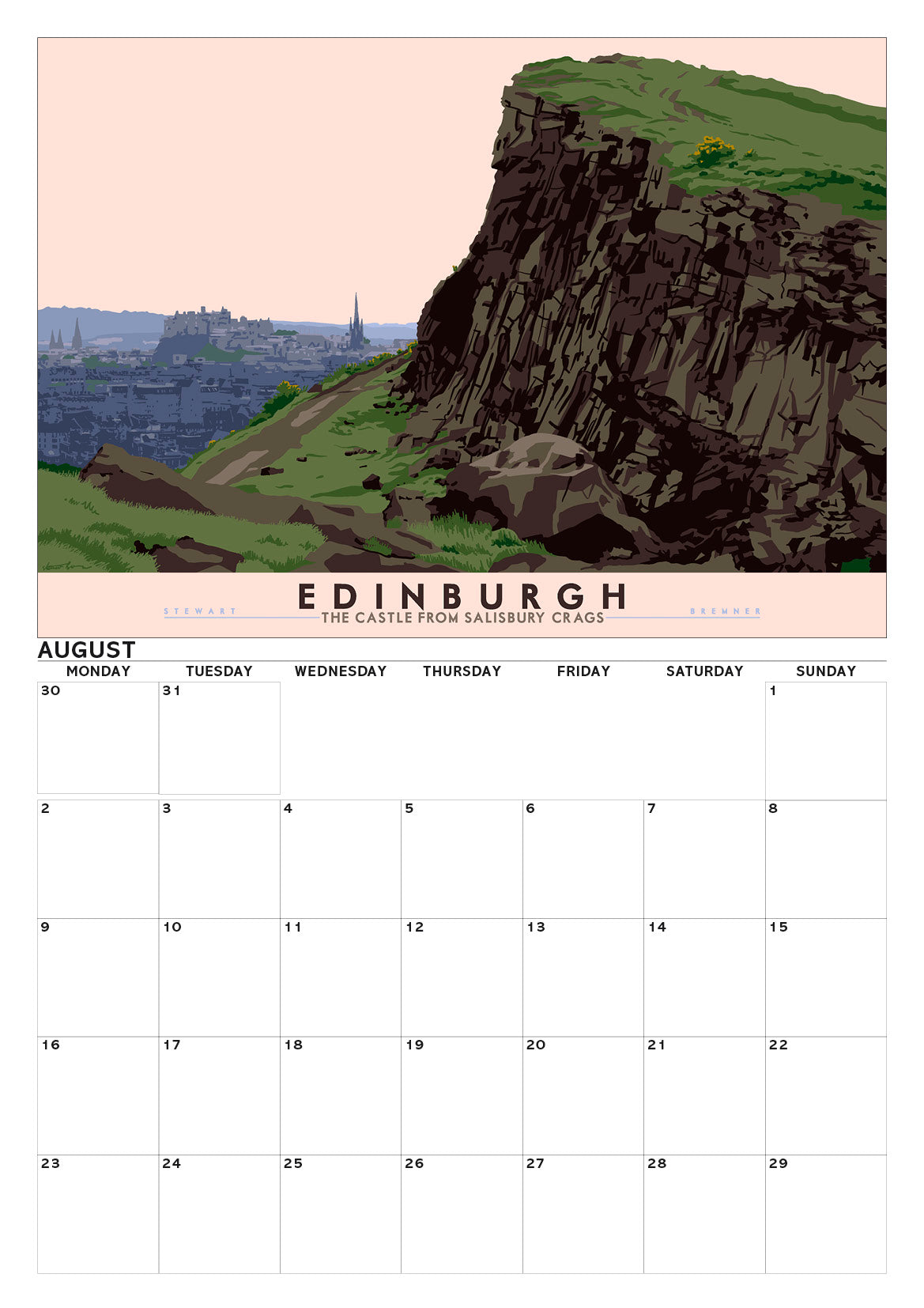 Bonnie Scotland – A3 calendar 2027