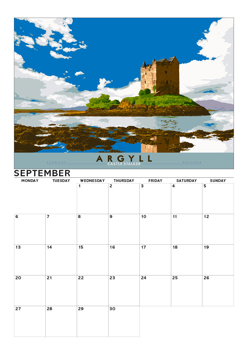 Bonnie Scotland – A4 calendar 2027