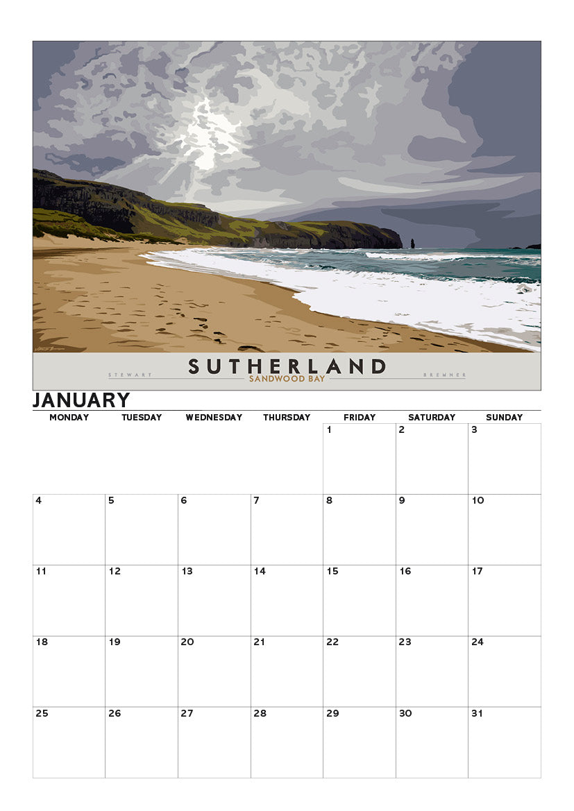 Bonnie Scotland – A4 calendar 2027