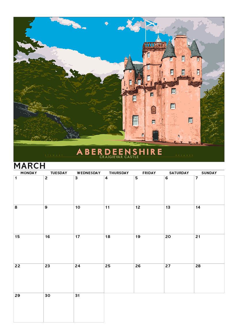 Bonnie Scotland – A4 calendar 2027