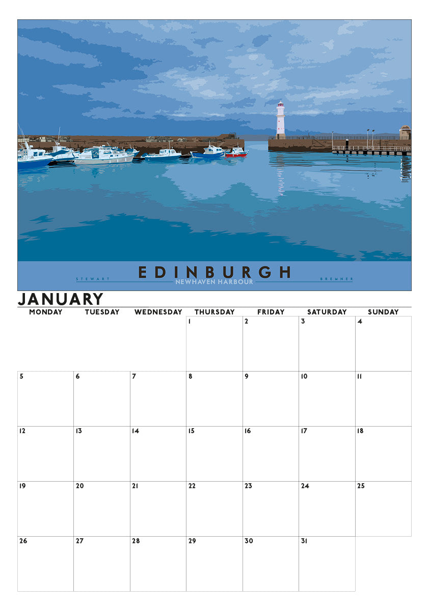 Bonnie Edinburgh – 2026 A3 calendar