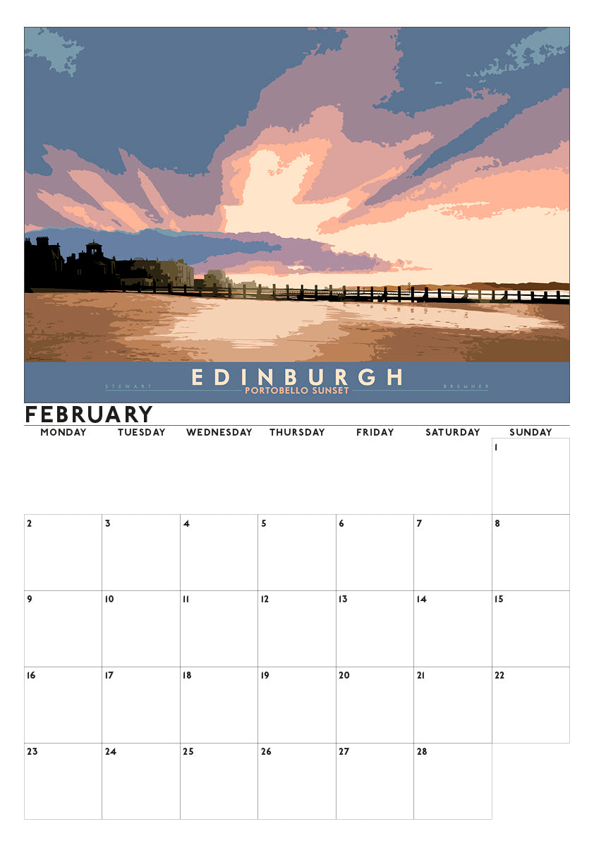 Bonnie Edinburgh – 2026 A3 calendar