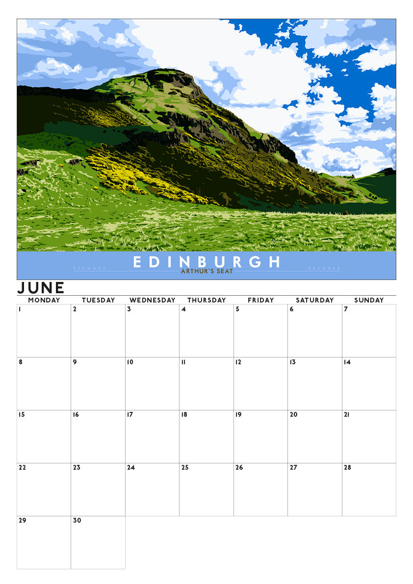 Bonnie Edinburgh – 2026 A3 calendar