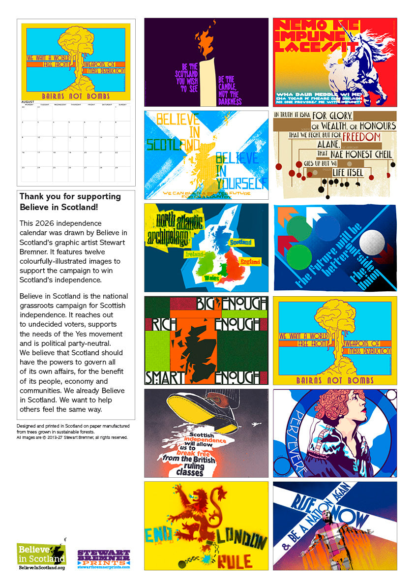 Early Days of a Better Nation – A3 calendar 2027