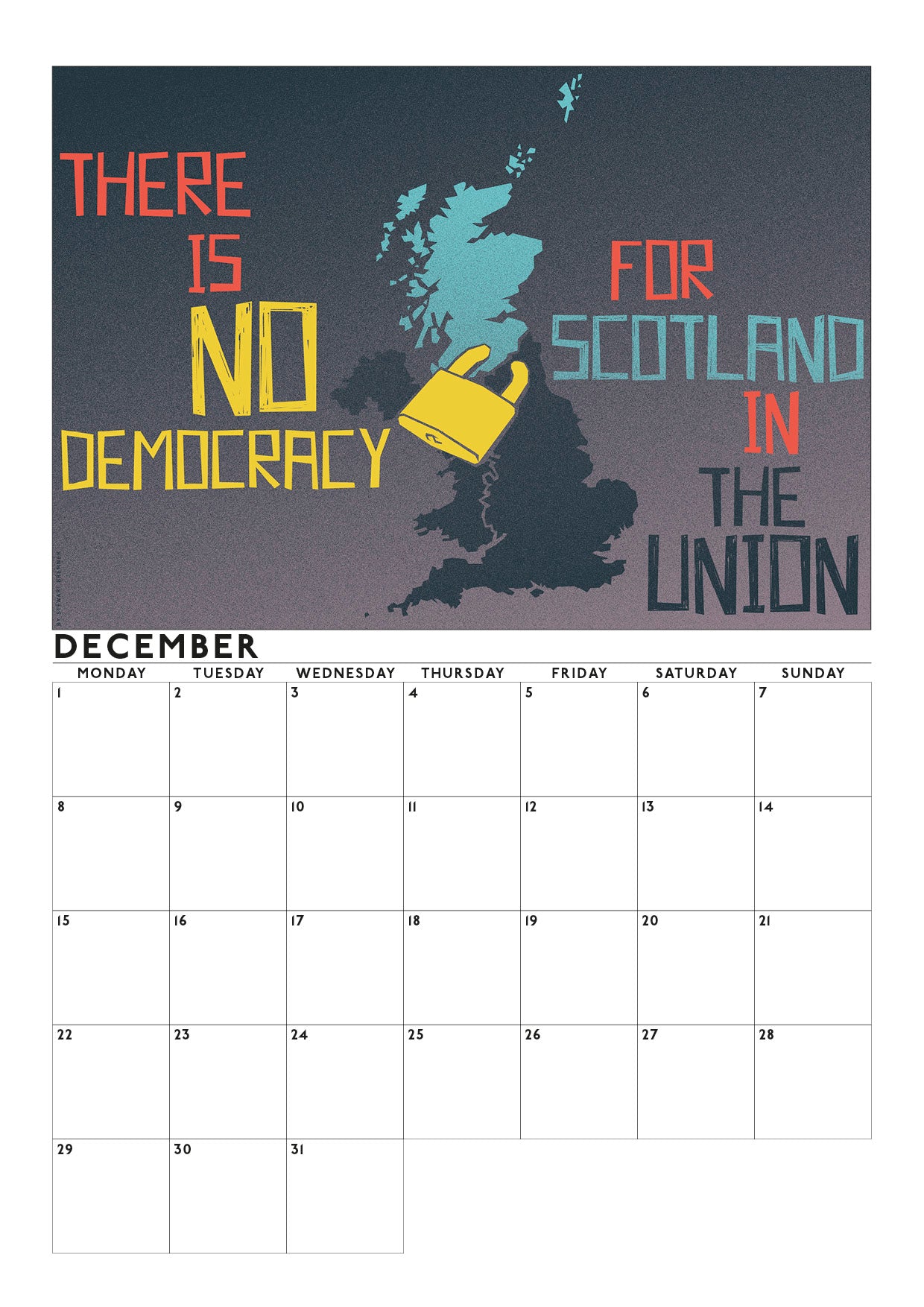 Early Days of a Better Nation – 2025 A4 calendar