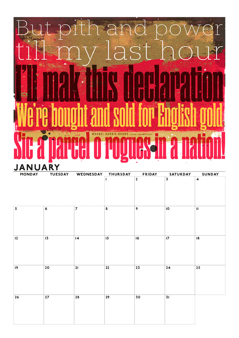 Early Days of a Better Nation – 2026 A4 calendar