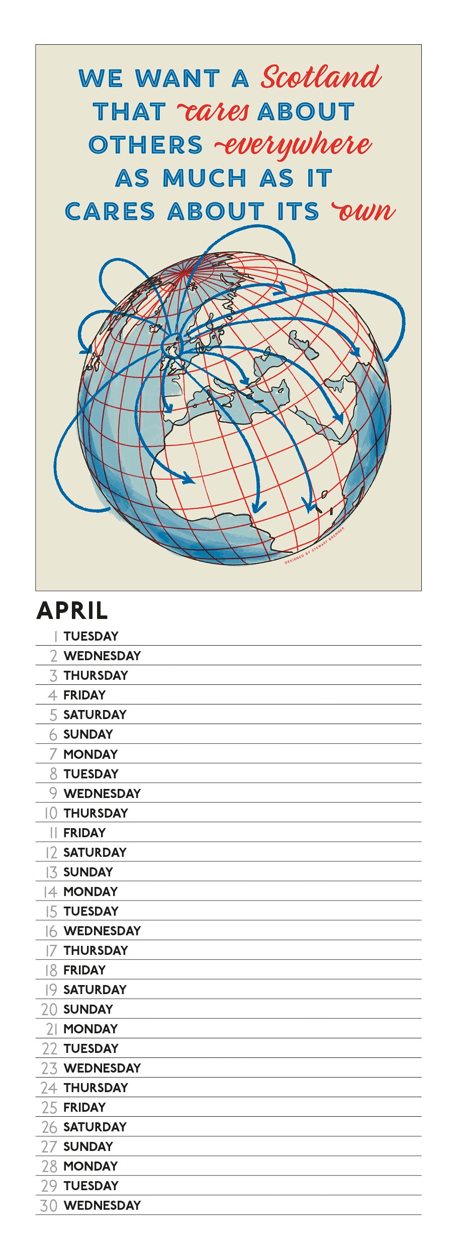 Early Days of a Better Nation – 2025 slimline calendar