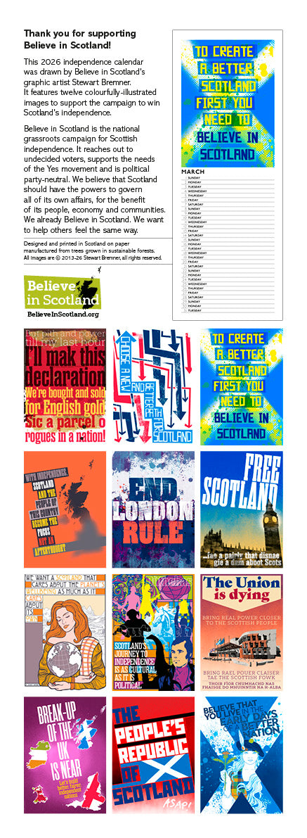 Early Days of a Better Nation – 2026 slimline calendar