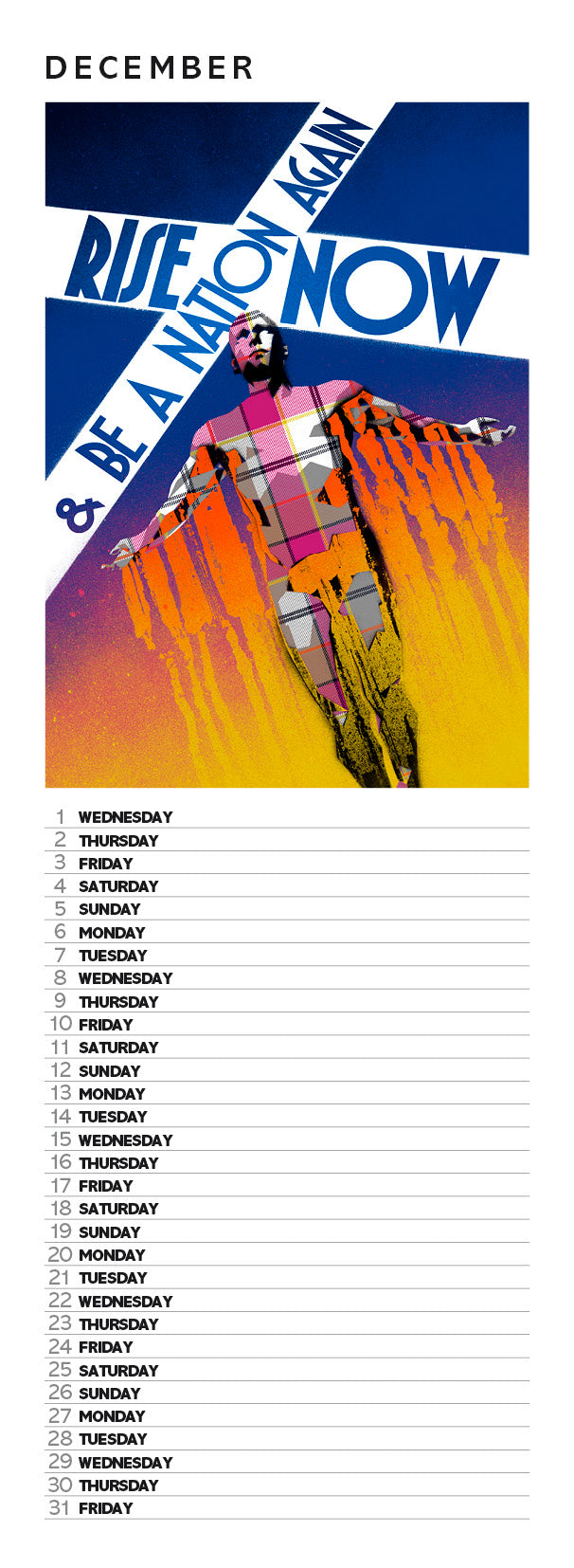 Early Days of a Better Nation – slimline calendar 2027