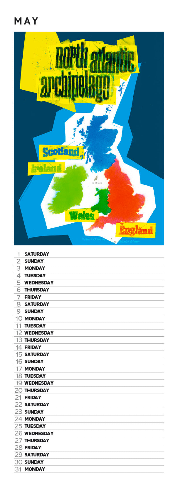 Early Days of a Better Nation – slimline calendar 2027