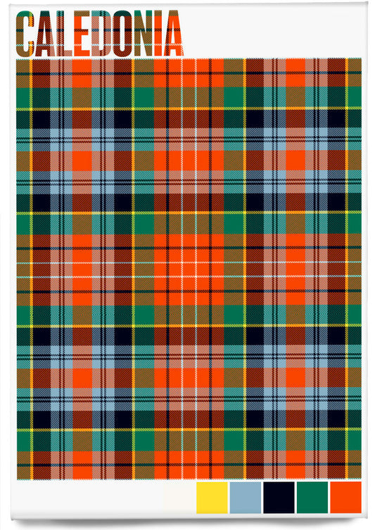 Caledonia Ancient tartan – magnet