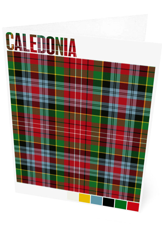 Caledonia Modern tartan – set of two cards