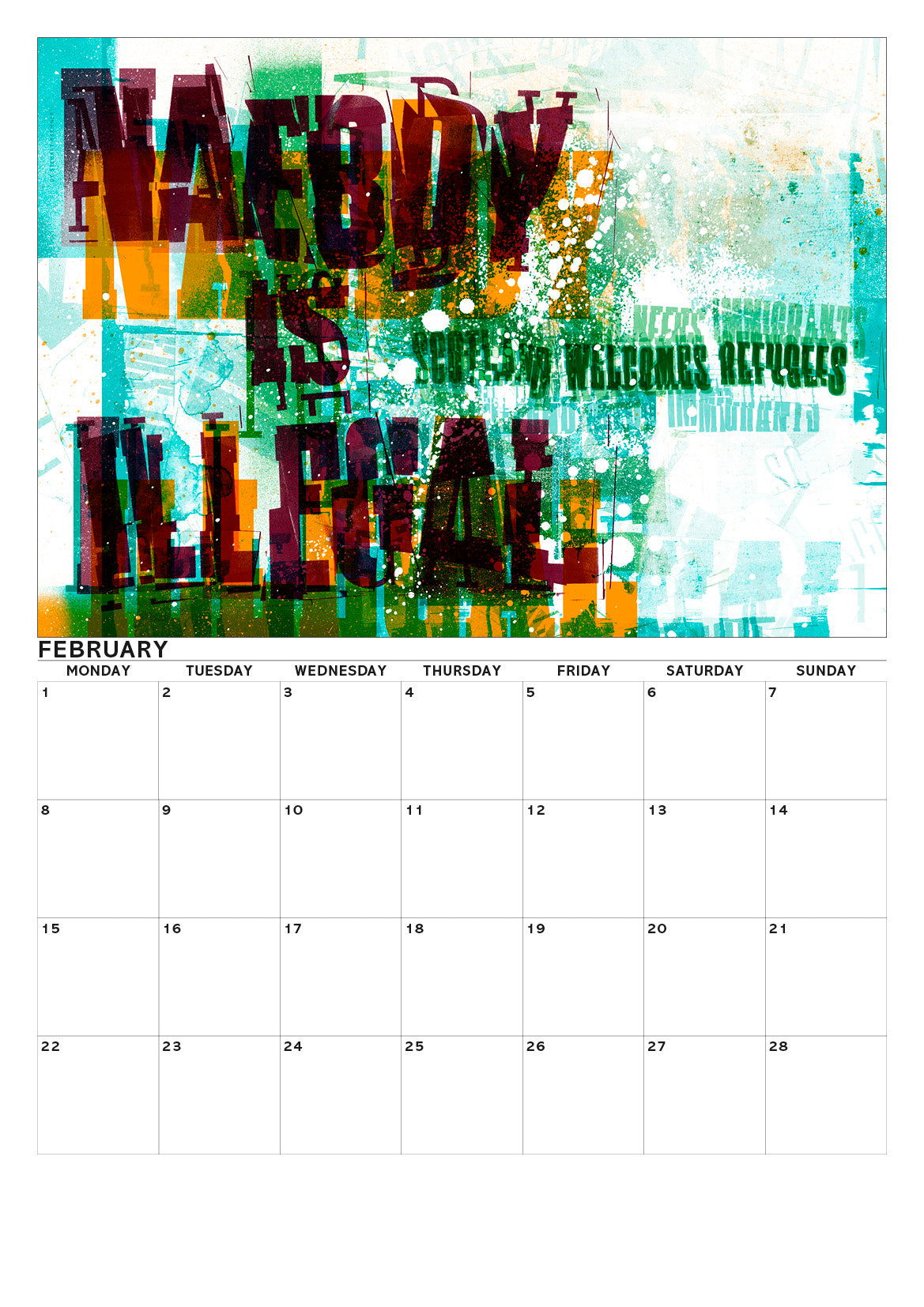 Eat the rich – A3 calendar 2027