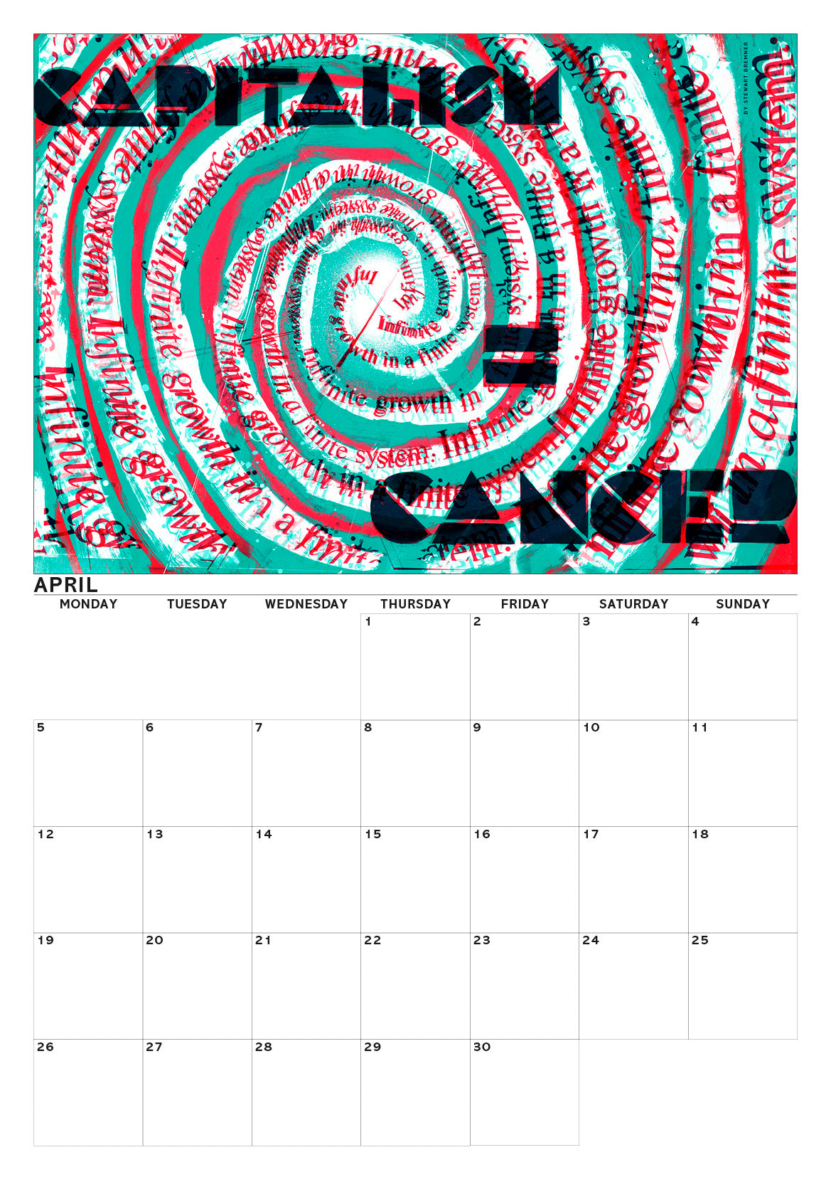 Eat the rich – A3 calendar 2027