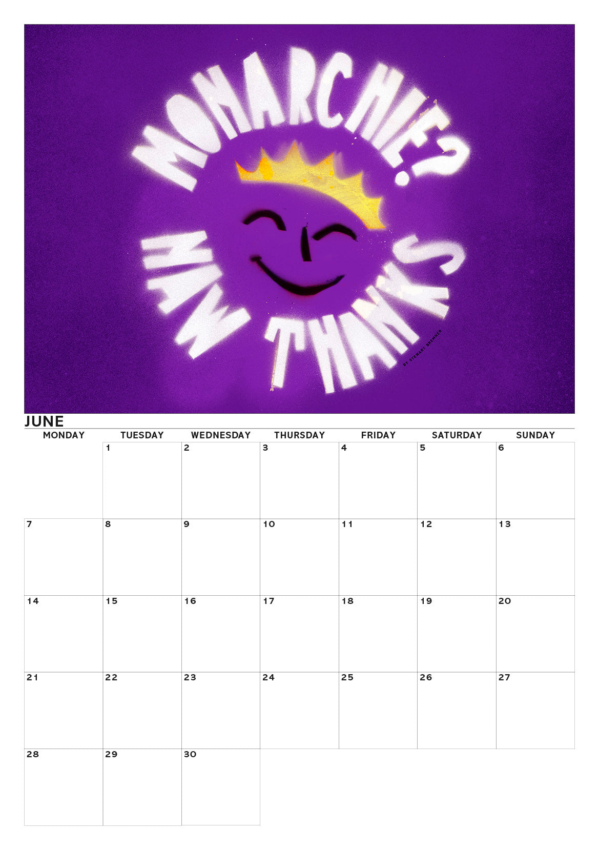 Eat the rich – A3 calendar 2027
