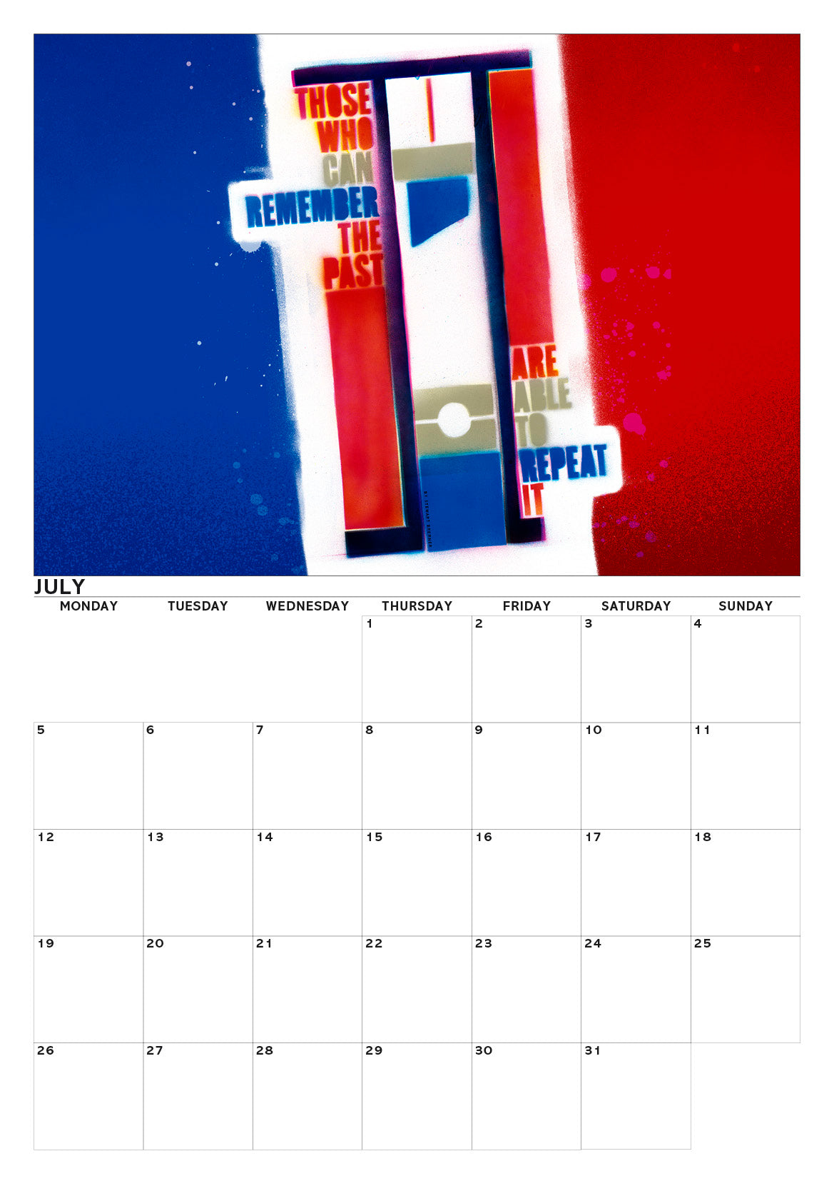 Eat the rich – A3 calendar 2027