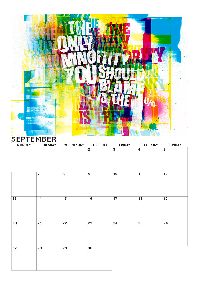 Eat the rich – A4 calendar 2027