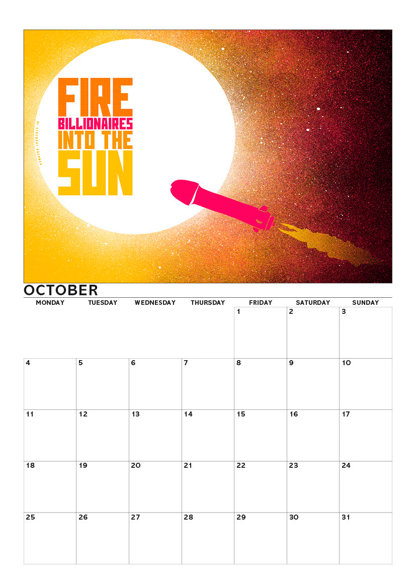 Eat the rich – A4 calendar 2027
