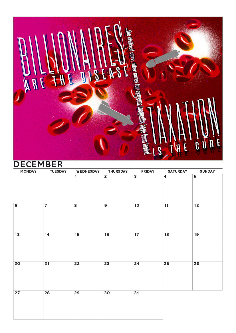 Eat the rich – A4 calendar 2027