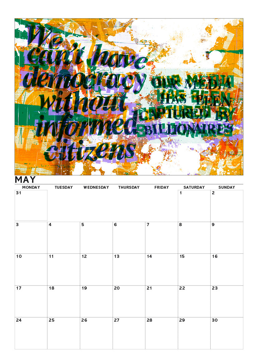 Eat the rich – A4 calendar 2027
