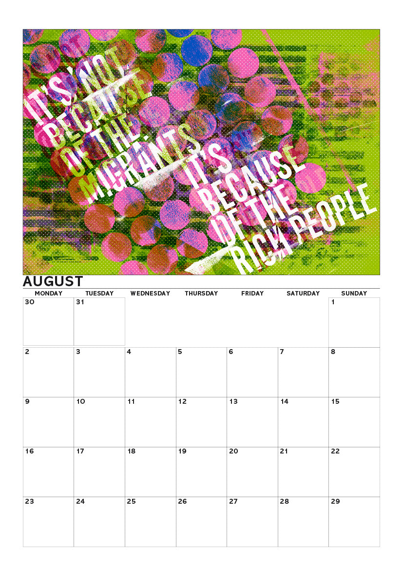 Eat the rich – A4 calendar 2027