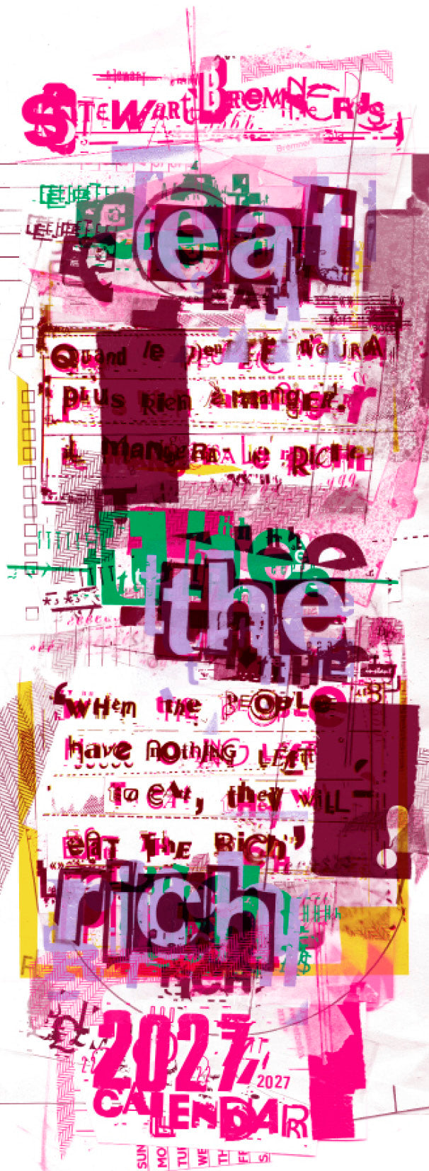 Eat the rich – slimline calendar 2027