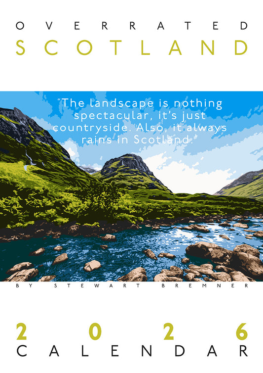Overrated Scotland – 2026 A3 calendar