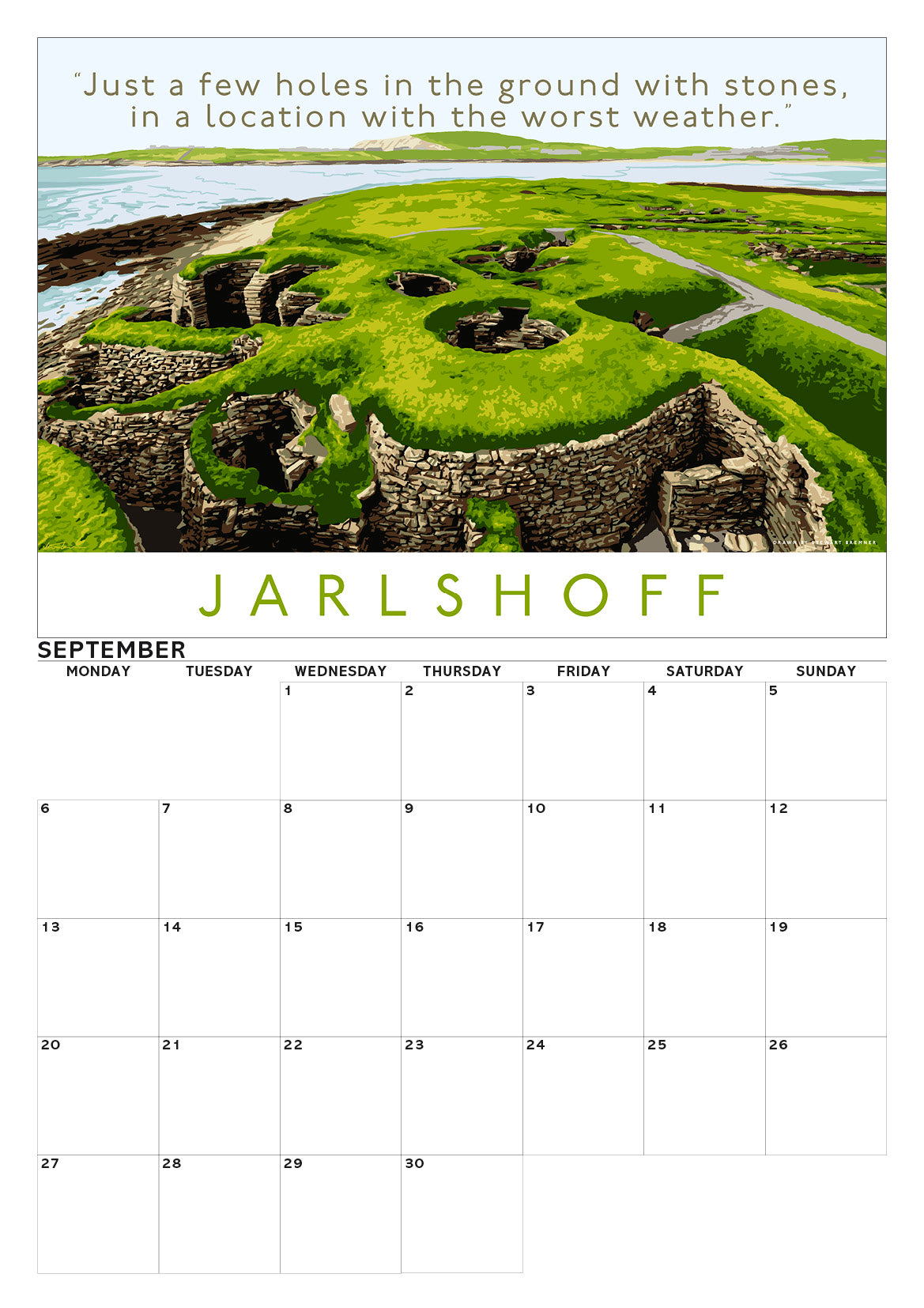 Overrated Scotland – A3 calendar 2027