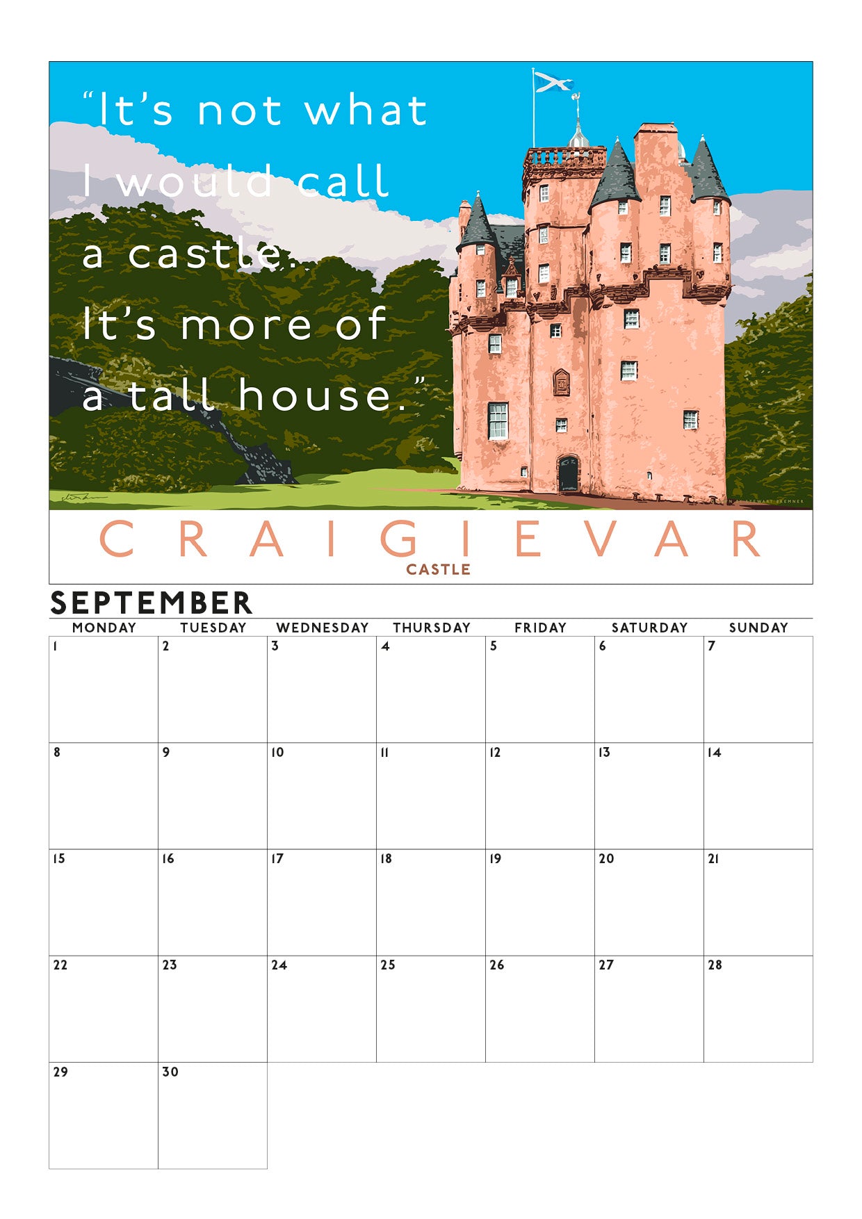 Overrated Scotland – 2025 A4 calendar