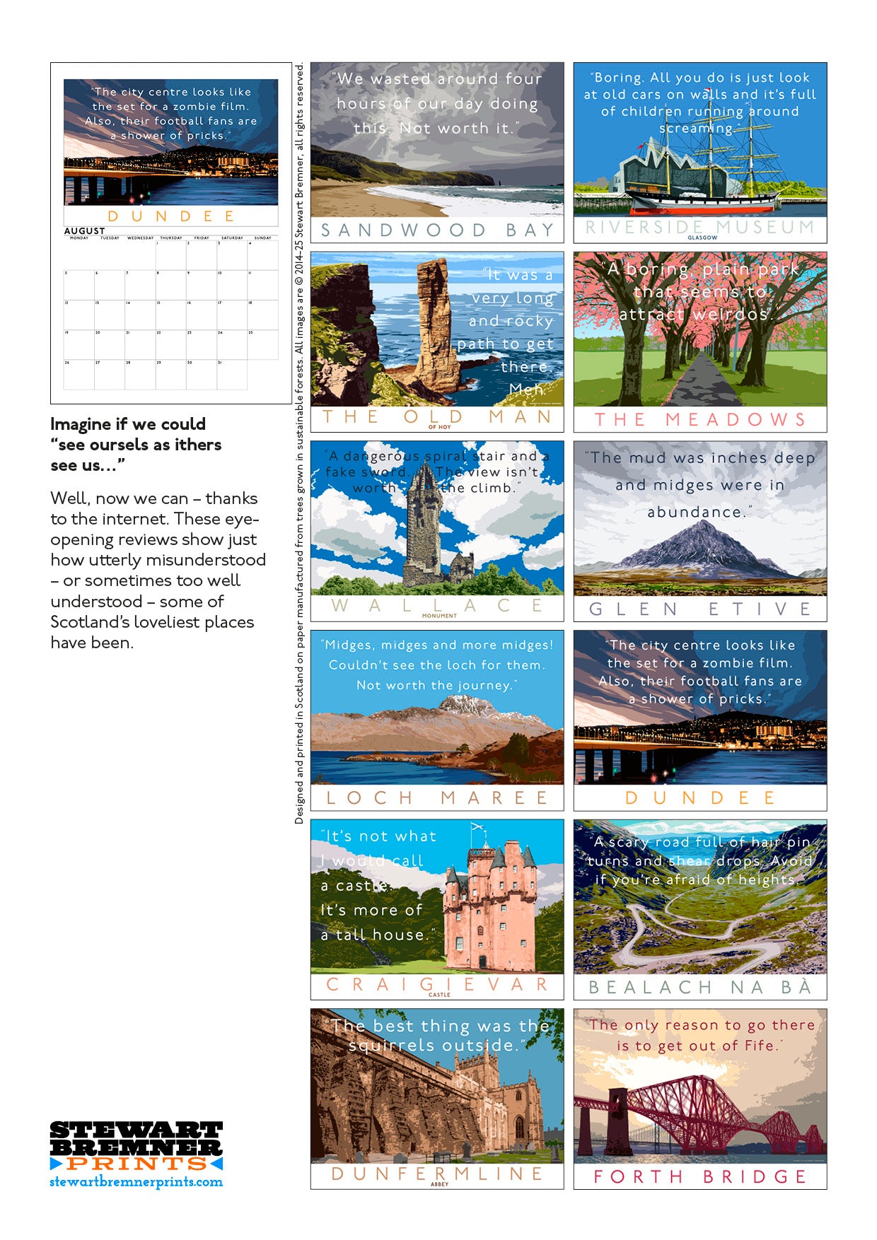 Overrated Scotland – 2025 A4 calendar