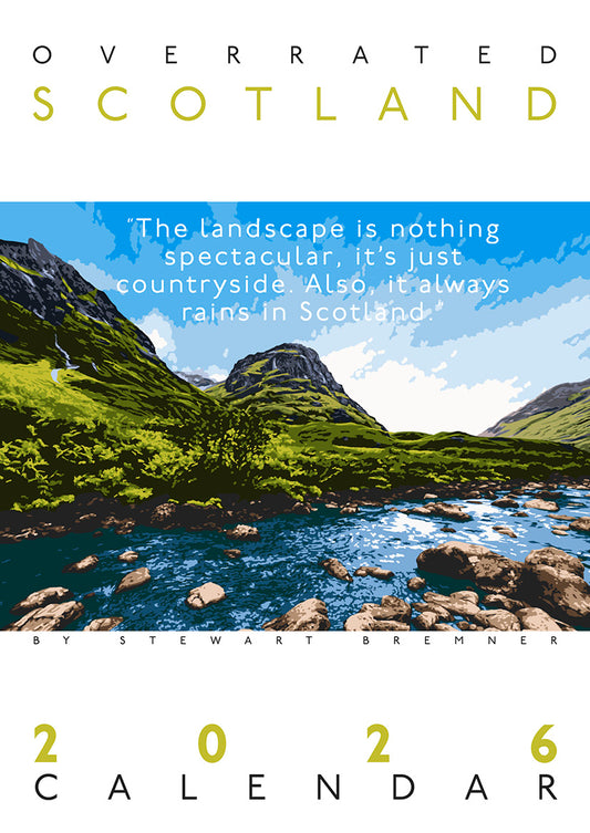 Overrated Scotland – 2026 A4 calendar