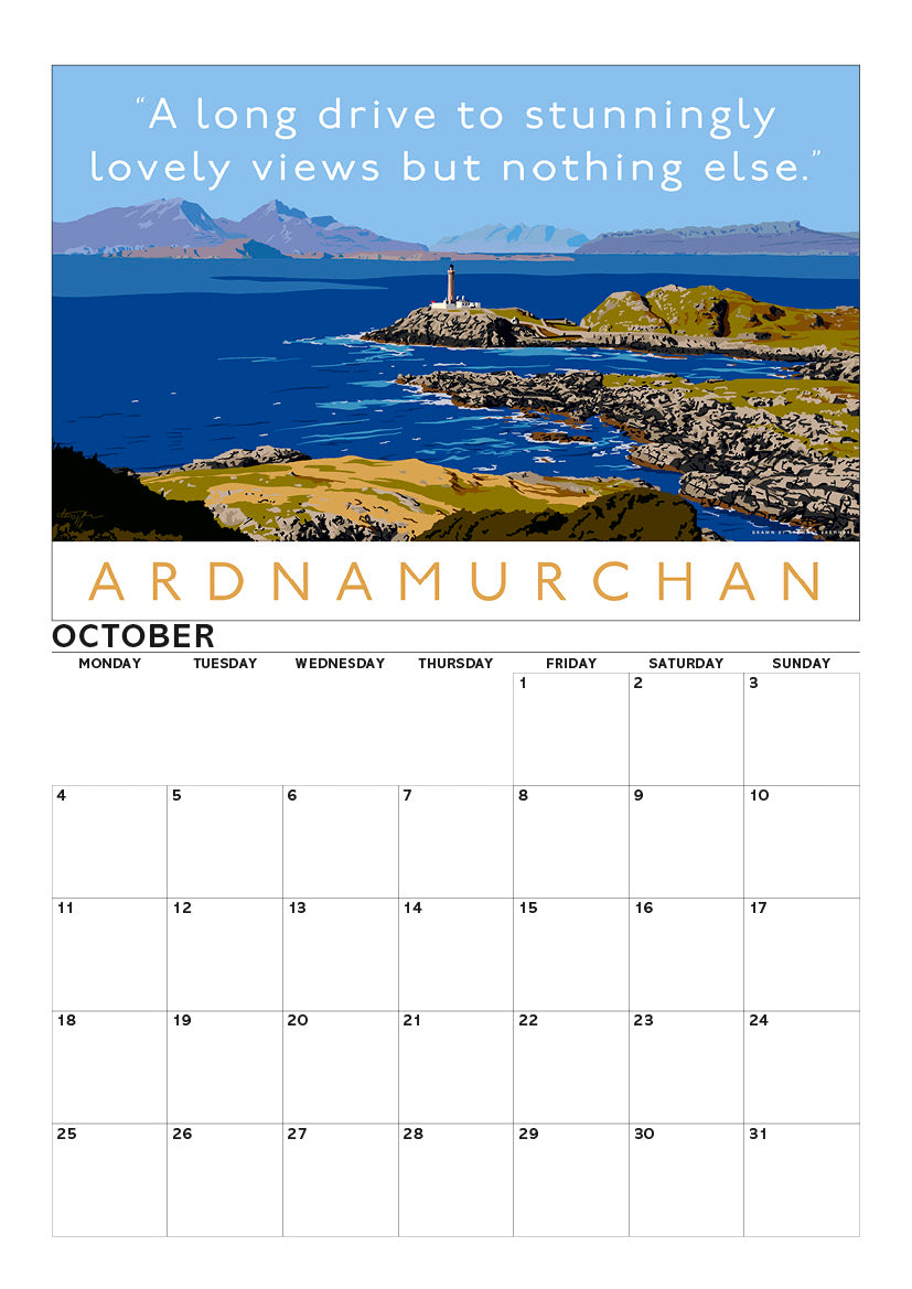 Overrated Scotland – A4 calendar 2027