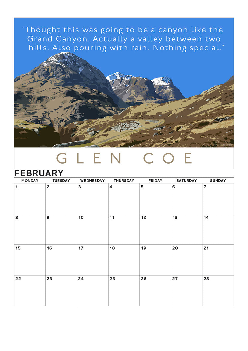 Overrated Scotland – A4 calendar 2027