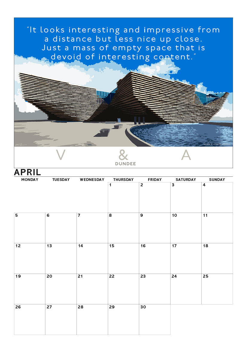 Overrated Scotland – A4 calendar 2027