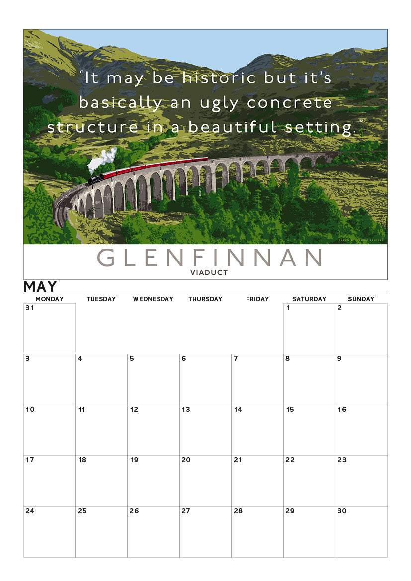 Overrated Scotland – A4 calendar 2027